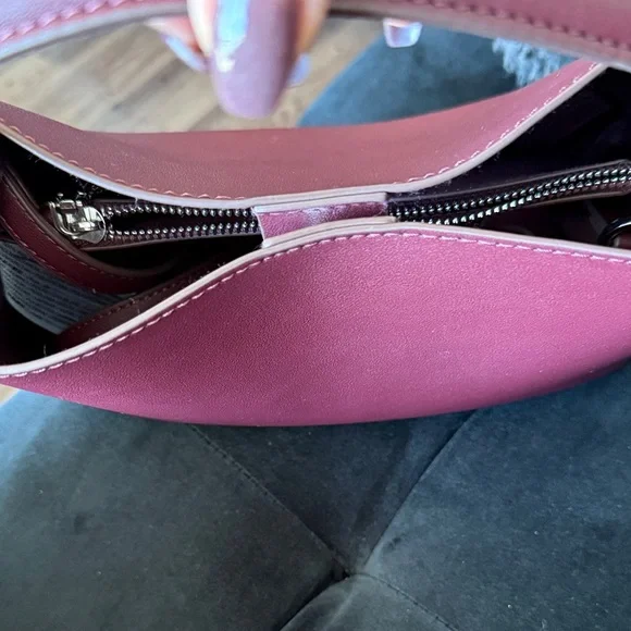 Mango Deep Red Shoulder Bag - Picture 4 of 8